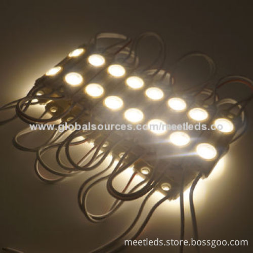 Pure White 2 x 2835 SMD LED Injection Modules with 3-year Warranty, 12V DC Operating Voltage